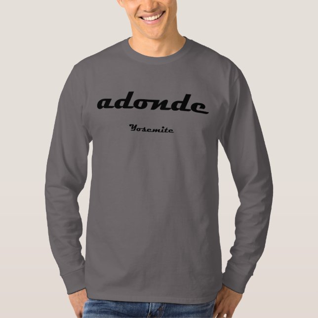adonde - camisa de manga longa Yosemite (Frente)