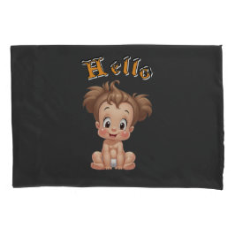 Adorable Cartoon Baby Sitting Cheerfully with Cute