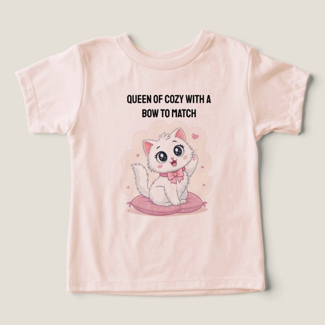 Adorable Cat Graphic Tee for Kids & Animal Lovers (Design frontal)