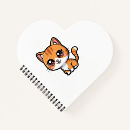 Adorable Orange Tabby Cartoon Cat
