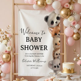 Adorable Woodland Animals Baby Shower