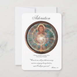 Adoração, Ato de Comunhão Espiritual, Cartão de Or