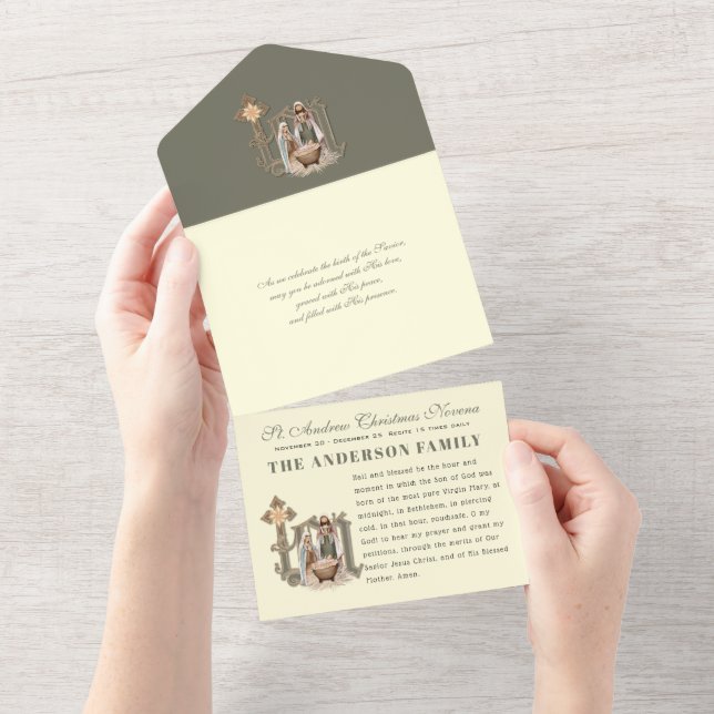 Adoração de Natal Personalizada Novena  (Aba destacável)