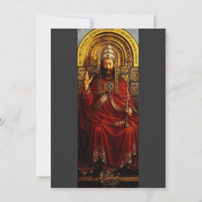 Adoração do carneiro místico por Jan van Eyck (Frente)