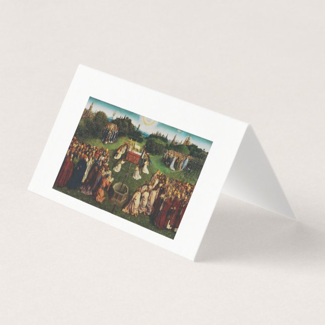 Adoração do cordeiro por Jan van Eyck (Frente)