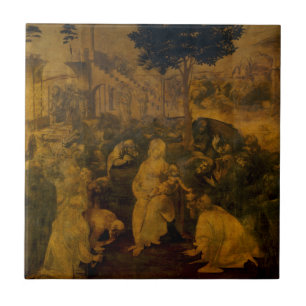 Adoração do Magi por Leonardo da Vinci