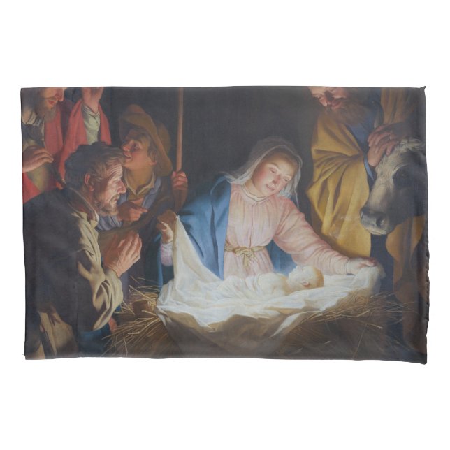 Adoração dos pastores - Honthorst - Natal (Frente)