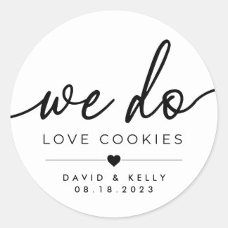 Adoramos Adesivo Redondo Cookies, PGH Cookie Table