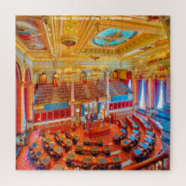 Adoramos Des Moines Iowa. Quebra-cabeça de serra