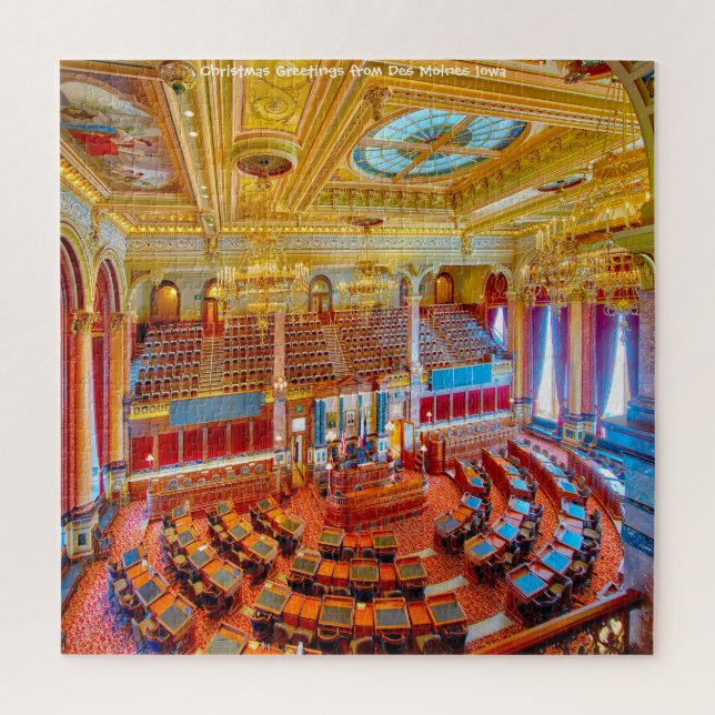 Adoramos Des Moines Iowa. Quebra-cabeça de serra (Vertical)