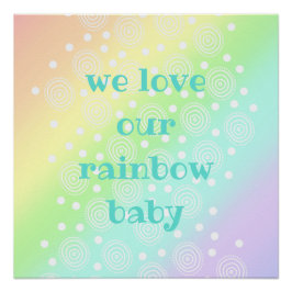 Adoramos nosso Impressão do Rainbow Baby Nursery W
