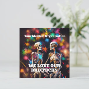 Adoramos Nossos Técnicos Rad com Skeletons Chaveir