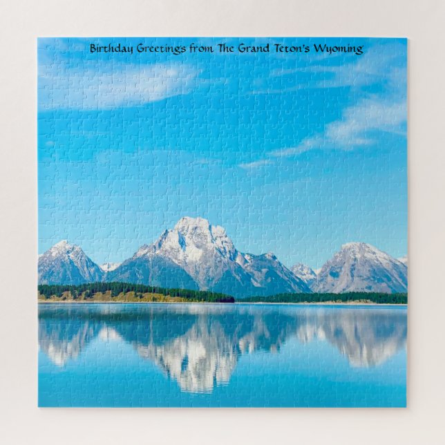 Adoramos o Wyoming do Grande Teton. Quebra-cabeça  (Vertical)