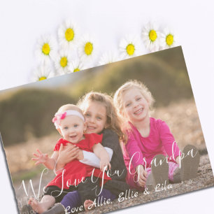 Adoramos seu cartão de Dia de os pais do vovô