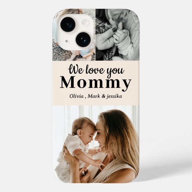 Adoramos Você Mamãe - Foto Personalizada Collage i (Verso)