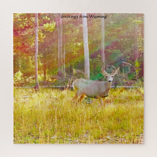 Adoramos Wyoming. Quebra-cabeça de serra (Vertical)