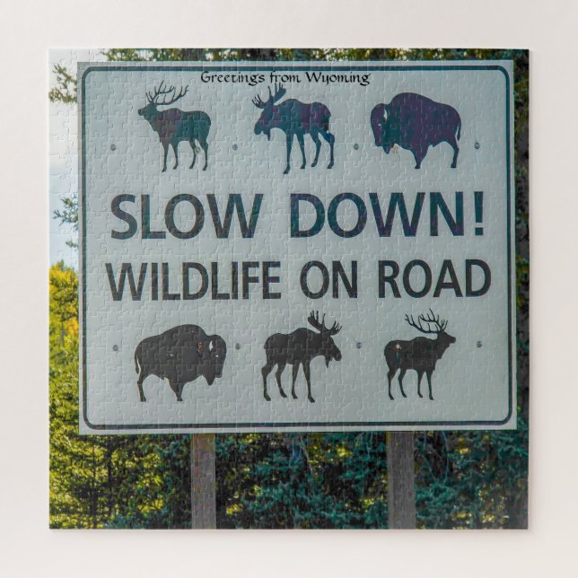 Adoramos Wyoming. Quebra-cabeça de serra (Vertical)