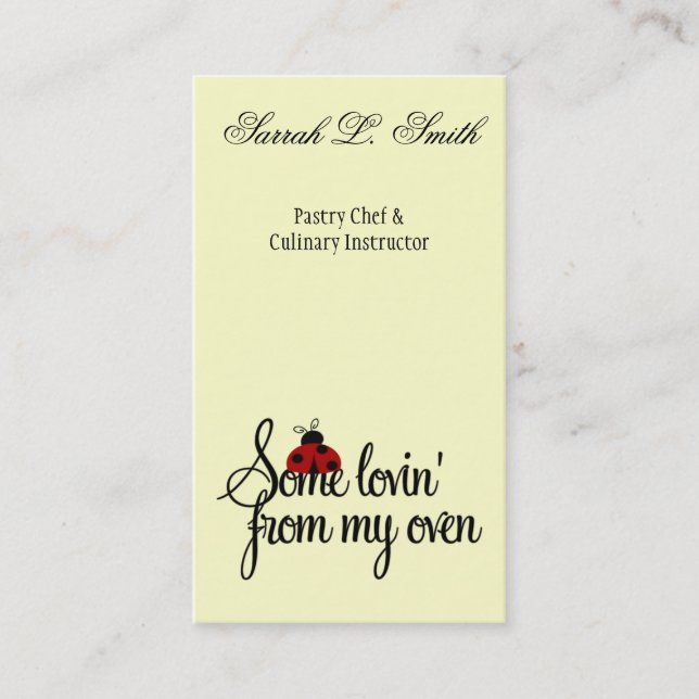 Adorando Do Meu Cartão de visita Forno (Frente)