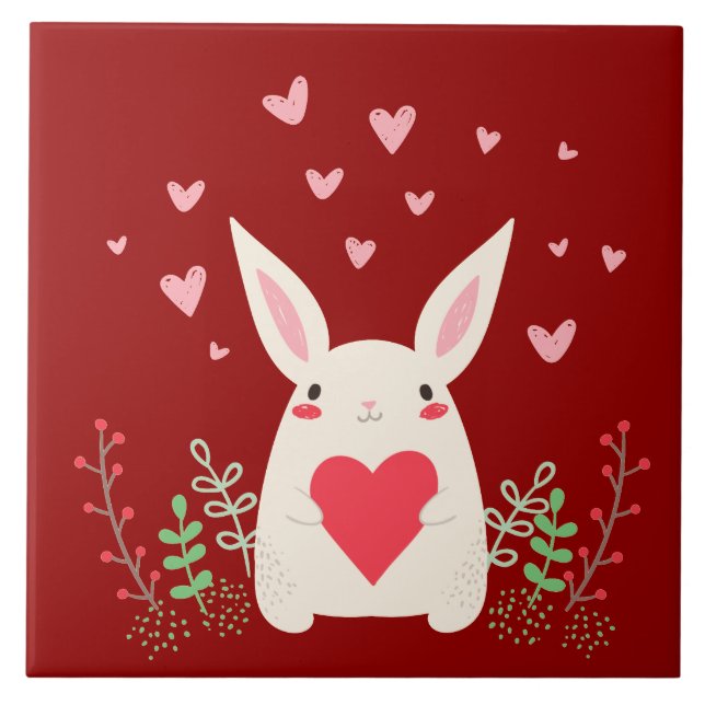 Adorando Snuggly Kawaii Bunny Personalizado (Frente)