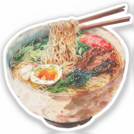 Adoráveis Adesivos Mini de Ramen e Sopa