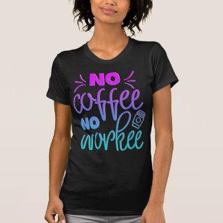 Adoráveis Engraçados Coffee Cote Cote Sem Camiseta
