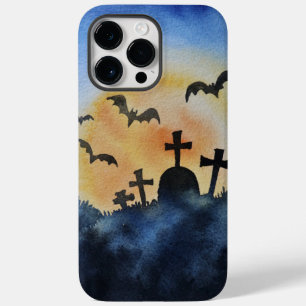 Adoráveis Morcegos De Halloween Em Graveyard