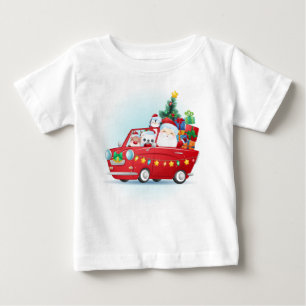 Adoráveis Papais noeis De Natal Com Camisa T Pres
