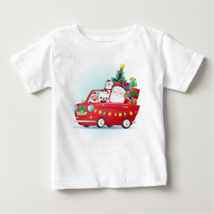 Adoráveis Papais noeis De Natal Com Camisa T Prese