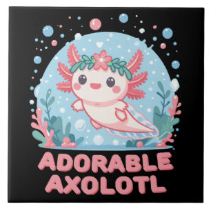 Adorável Adorção Aquática de Axolote