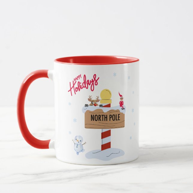 Adorável Caneca de Natal (Esquerda)