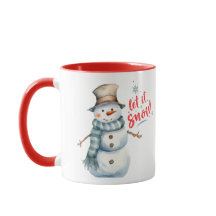 Adorável Caneca de Natal Snowman
