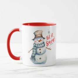 Adorável Caneca de Natal Snowman