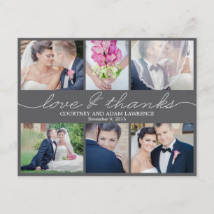 Adorável Cartões de agradecimentos de Fotos de Cas