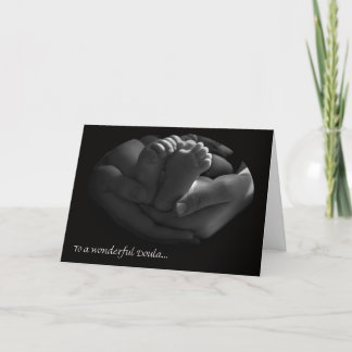 Adorável Cartões de agradecimentos Doula, mãos e p