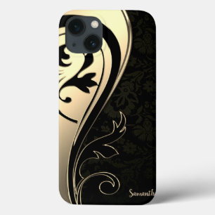 Adorável Chic Dourado, Paisley Preto - Personaliza
