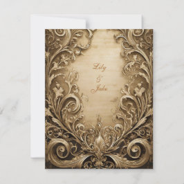 Adorável Convite De Casamento