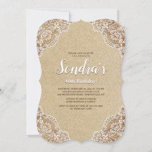 Adorável Convite Lace