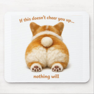 Adorável Corgi Fundo de Mouse Pad
