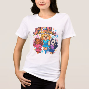 Adorável Design de Garotas de Cartoon "Antes do Vo