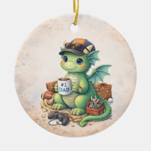 Adorável Enfeite de Natal de Dragão Pai #1