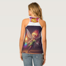 Adorável Fairy Chá de panela Racerback