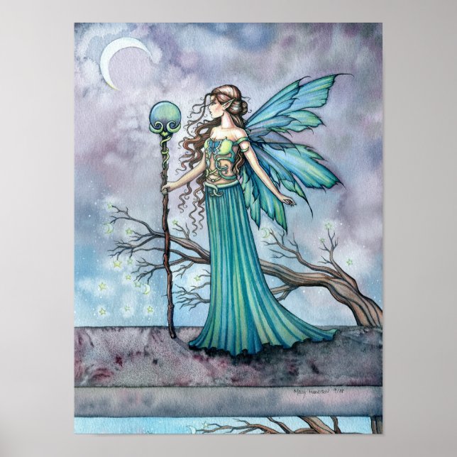 Adorável Fairy Fantasy Art Poster (Frente)