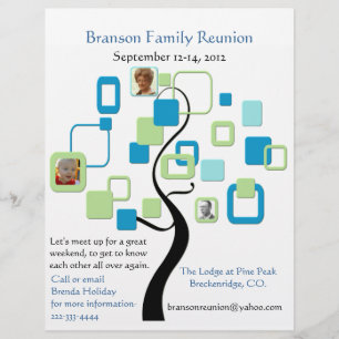 Adorável Folheto de Reunião Familiar