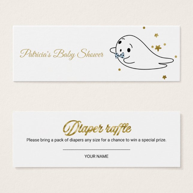 Adorável Fralda de Chá de fraldas do Fantasma Raff (Frente & Verso)