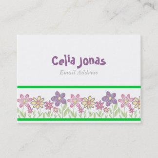 Adorável Girls Cartão de visita Modelo