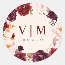 adorável gravador vermelho de burgundy, adesivo de