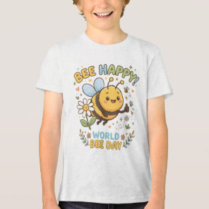 Adorável Ilustração "Abeja Feliz!" para o Dia Mund