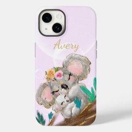 Adorável Mama Koala Bear, Bebê Personalizado Doura