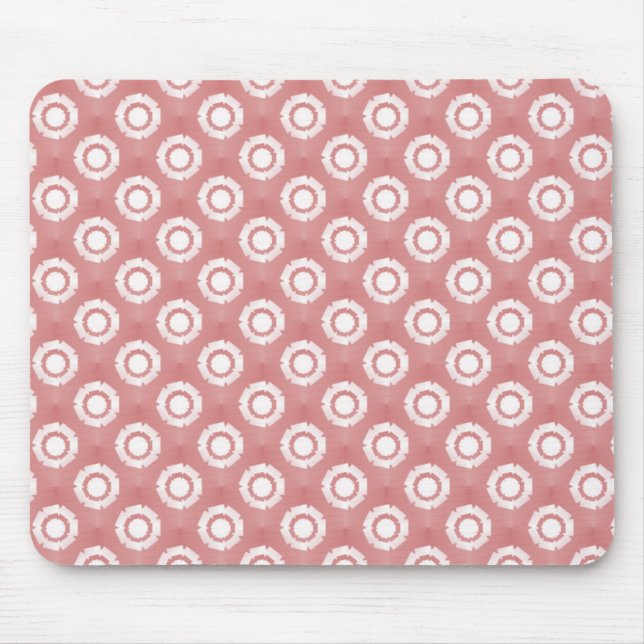 Adorável Mauve Funky Flower Mousepad (Frente)
