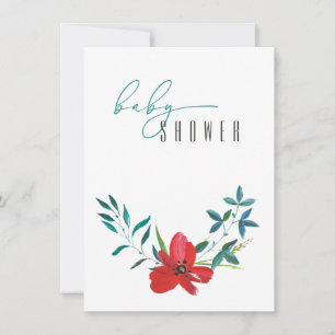 Adorável Modelo de Convite de Chá de fraldas